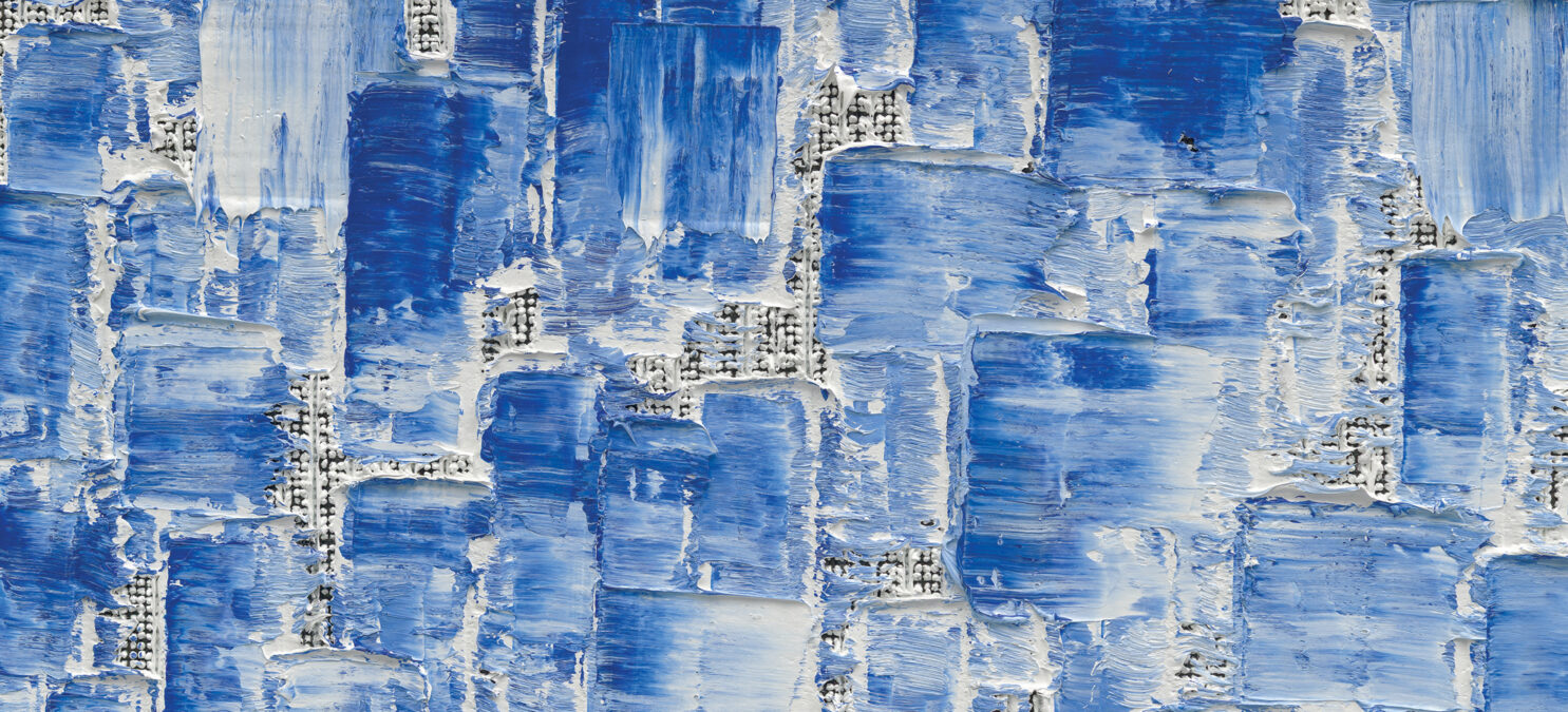 Conjunction 25-19, 2025 (detail), by Ha Chong-Hyun. Oil on hemp cloth. Photo © An Chunho.